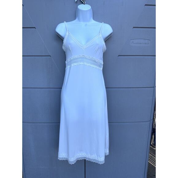 Zimmermann Ivory Lace Trim Babydoll Slip Dress Sz 0 Feminine Romantic Designer - Picture 4 of 14